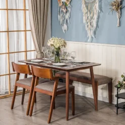Eettafel voor 4 personen van massief grenenhout L120