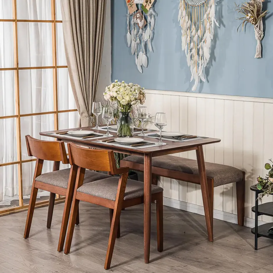 Eettafel voor 4 personen van massief grenenhout L120