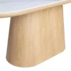 Eettafel Wit Keramiek/Naturel - 200x90x77cm - Alba