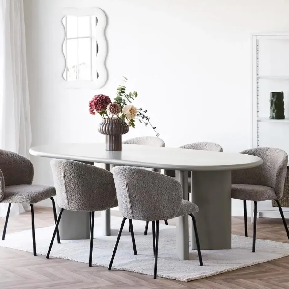 Eettafel Zand - Deens Ovaal - 220x100x75cm - Nagano