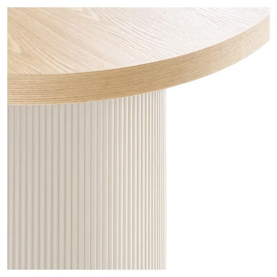 Eettafel Zand/Naturel - Deens Ovaal - 220x100x75cm - Solva