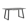 Eettafel Zwart Hout Uitschuifbaar - 160x85x75cm - Inca