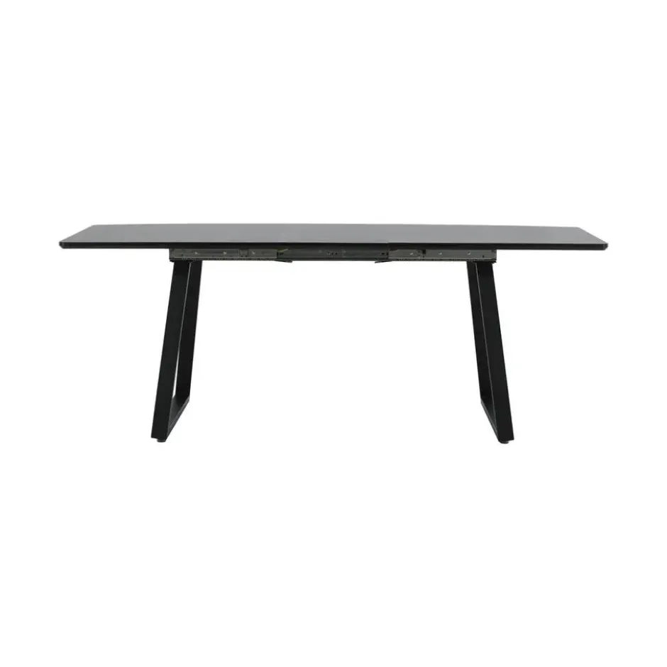 Eettafel Zwart Hout Uitschuifbaar - 160x85x75cm - Inca