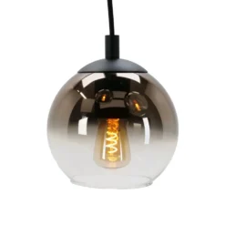 EGLO Ariscani 1 Hanglamp - E27 - Ø 42,5cm-Koperglas - Zwart