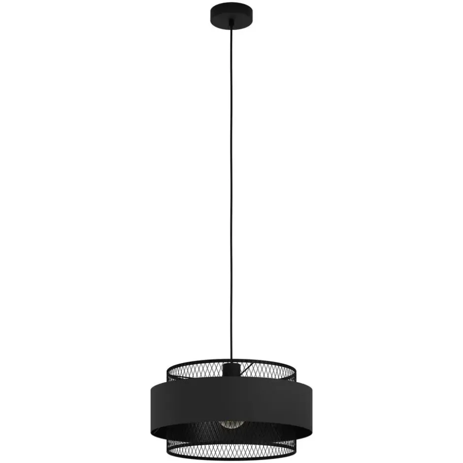 EGLO Bazely Hanglamp - E27 - 40 cm - Zwart