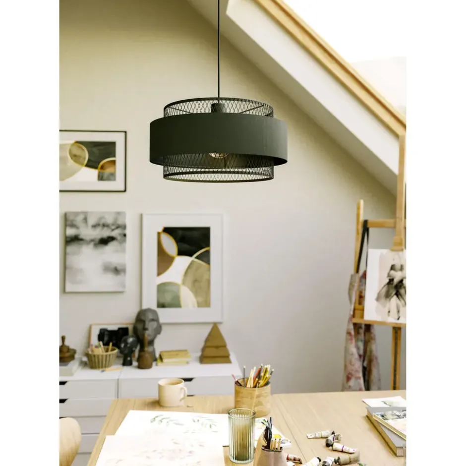 EGLO Bazely Hanglamp - E27 - 40 cm - Zwart