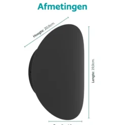 EGLO Briale Wandlamp buiten - LED - Zwart