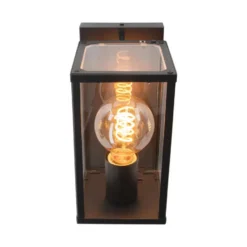 EGLOBudroneWandlampBuiten-E27-27cm-Zwart