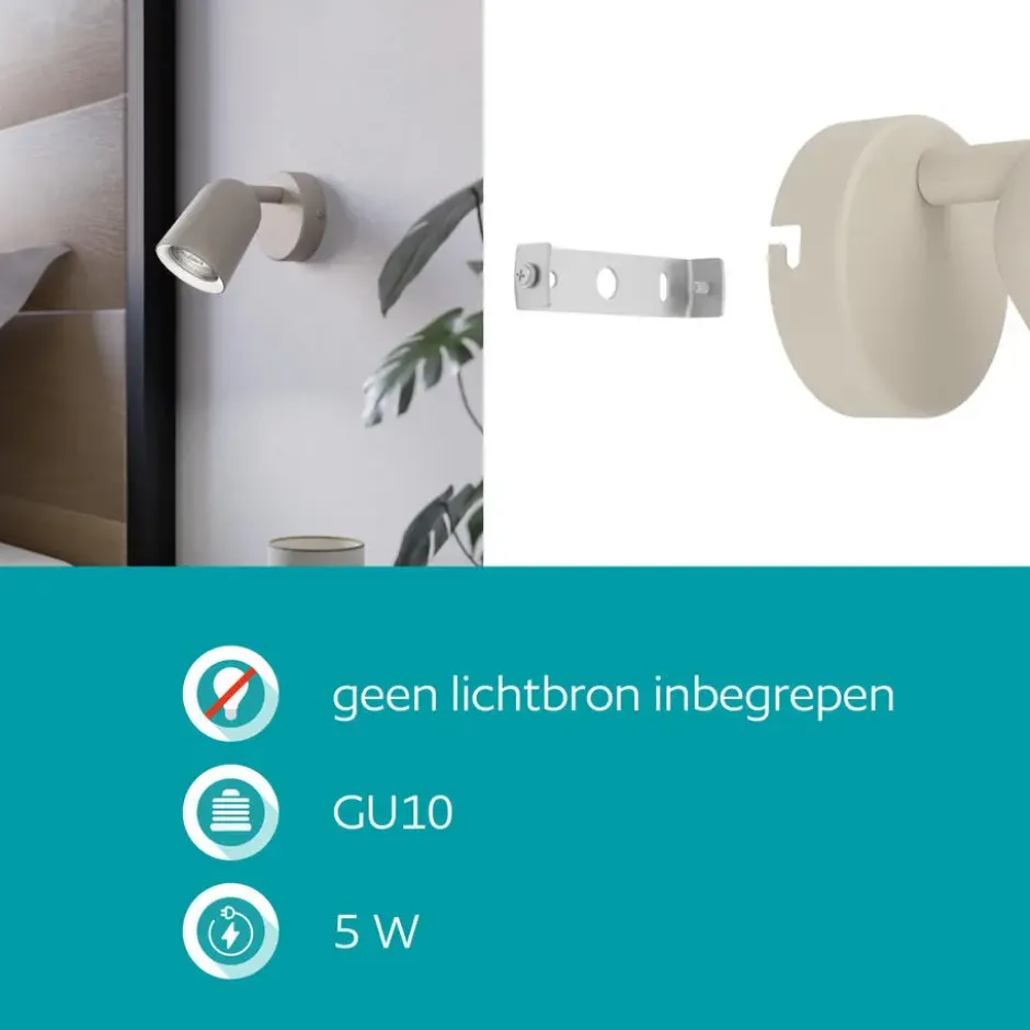 EGLO Camaldoli Opbouwspot - GU10 - Zand