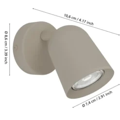 EGLO Camaldoli Opbouwspot - GU10 - Zand