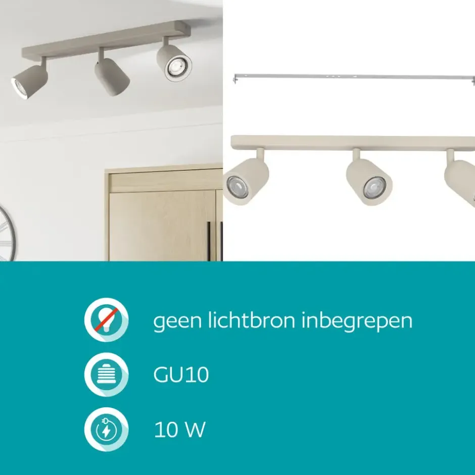 EGLO Camaldoli Opbouwspot - GU10 - Zand