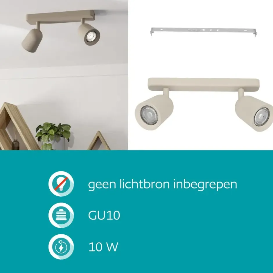 EGLO Camaldoli Opbouwspot - GU10 - Zand