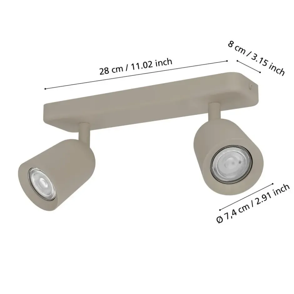 EGLO Camaldoli Opbouwspot - GU10 - Zand
