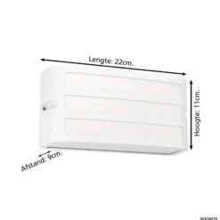 EGLO Camarda Wandlamp - E27 - 22 cm - Wit
