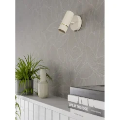 EGLO Caminia Wandlamp - GU10 - 15,5 cm - Zandkleur/Beige/Goud