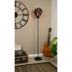 EGLO Carlton 5 Vloerlamp - E27 - 152,5 cm - Zwart