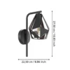 EGLO Carlton 4 Wandlamp - E27 - 16 cm - Zwart/Koper