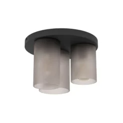 EGLO Colomera Plafondlamp - E27 - Ø 35 cm - Zwart/Mat Grijs