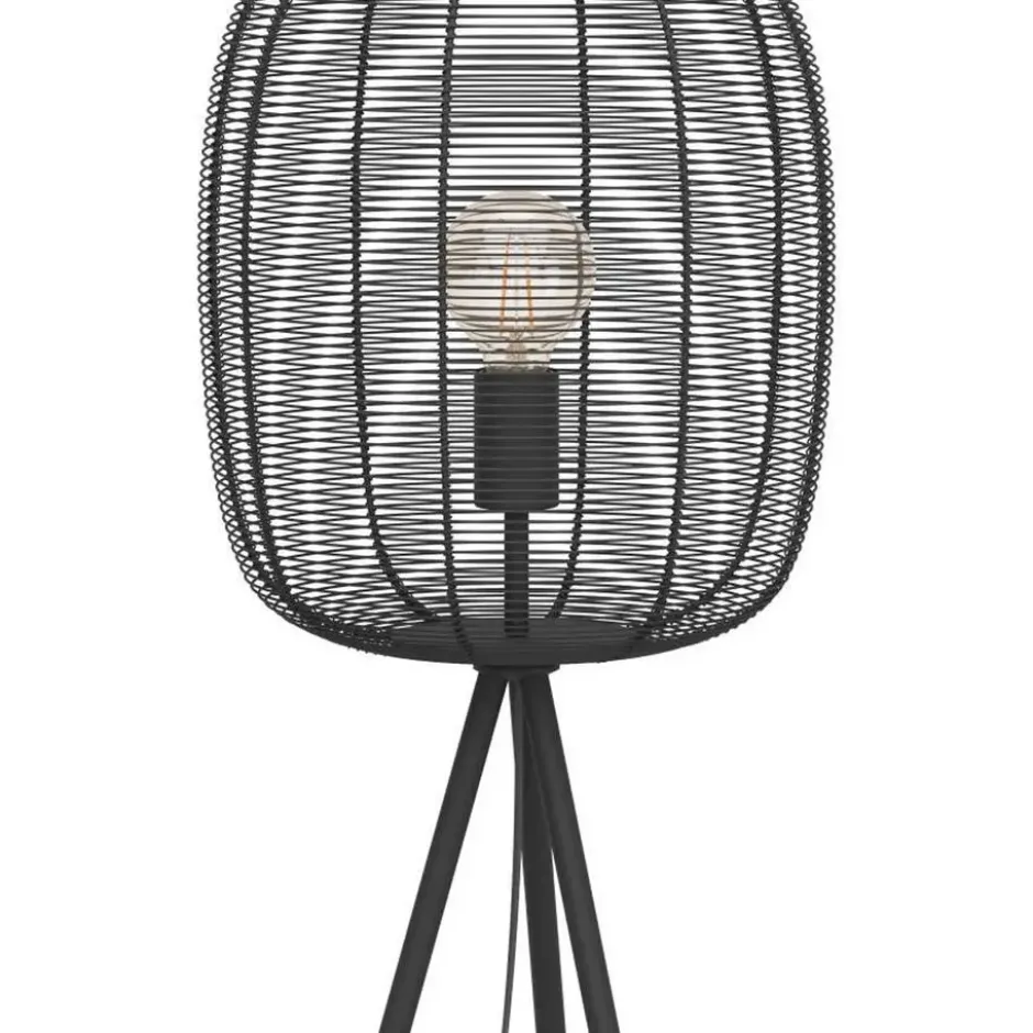 EGLO Derwen Vloerlamp - E27 - Metaal - Zwart