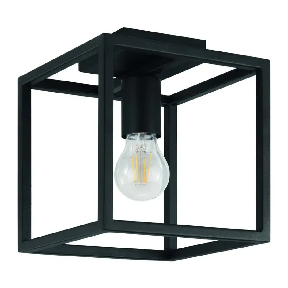 EGLO Eldrick Plafondlamp - E27 - 20 cm - Zwart