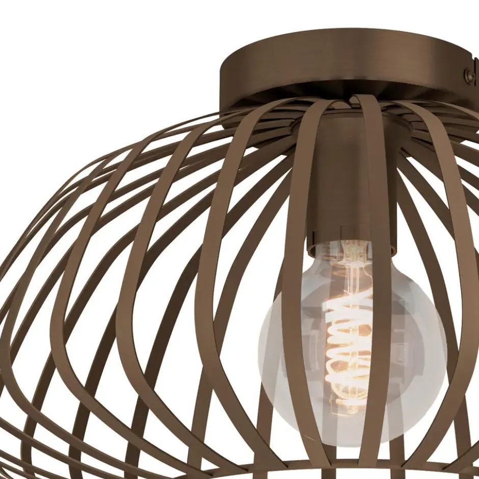 EGLO Espinal Plafondlamp - E27 - Ø 38.5 cm - Brons - Staal