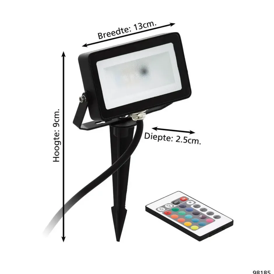 EGLO Faedo 4 Prikspot - LED - 13 cm - Zwart