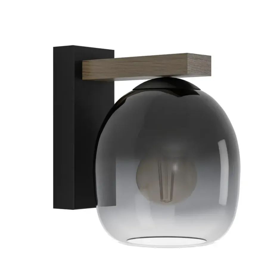 EGLO Filago Wandlamp - E27 - Bruin, zwart
