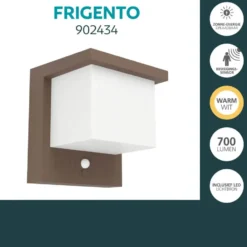 EGLO Frigento Wandlamp buiten - LED - Roestbruin