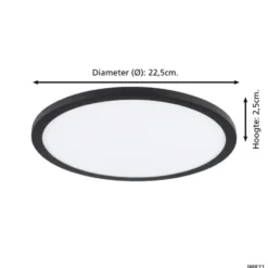 EGLO Fueva Flex - LED - Zwart - 22.5cm - 4000K - flexibele montage
