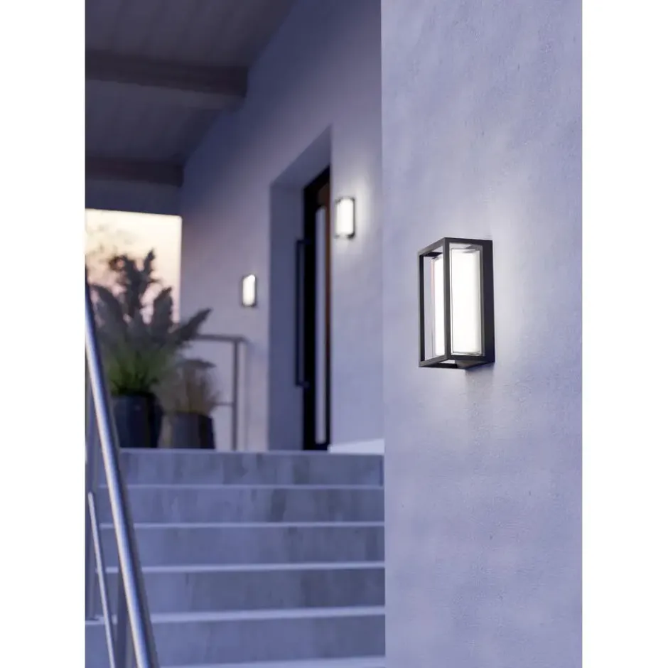 EGLO Genovese Wandlamp buiten - LED - Zwart