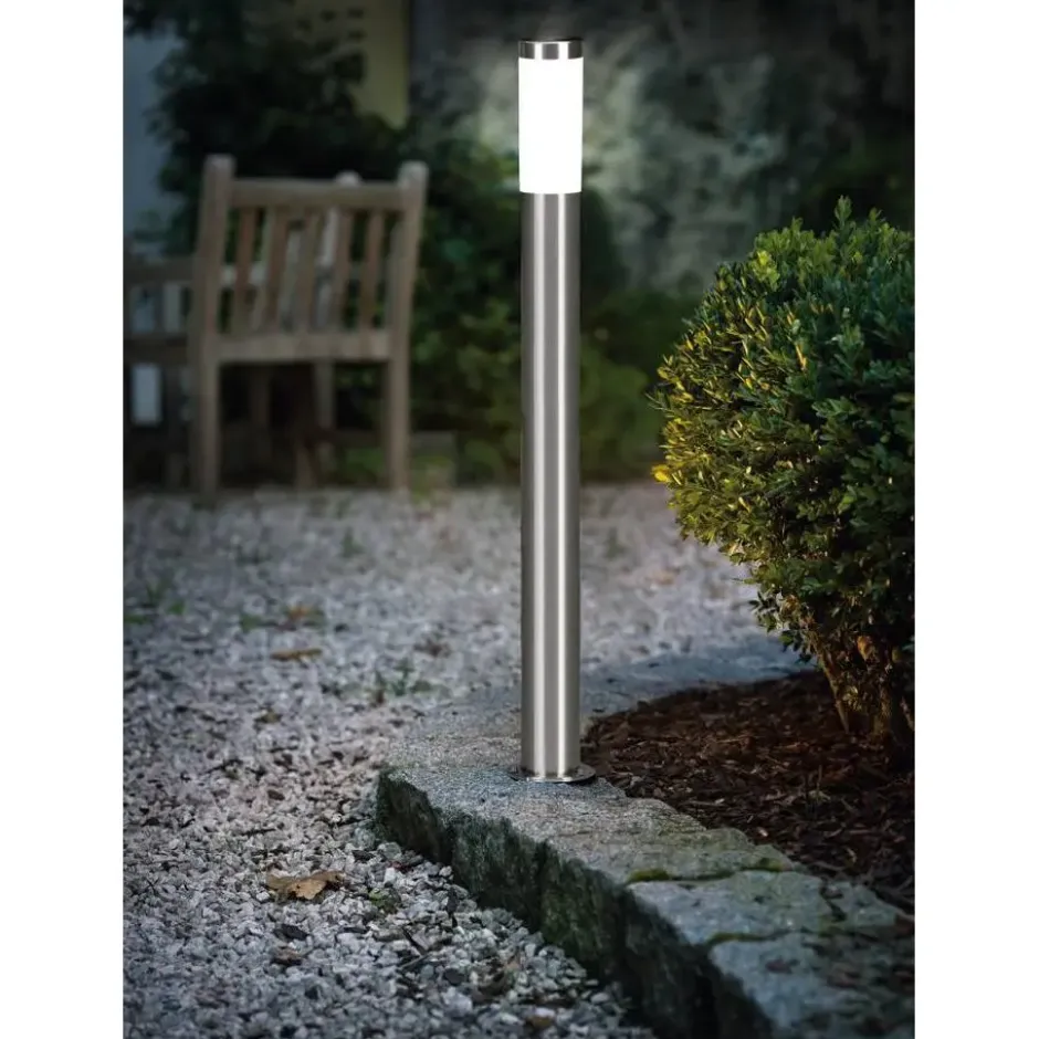 EGLO Helsinki Sokkellamp - Vloerlamp - - E27 - 7.5 cm - RVS