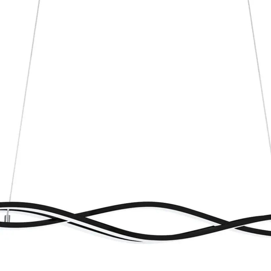 EGLO Lasana 3 Hanglamp - LED - 98,5 cm - Zwart/Wit