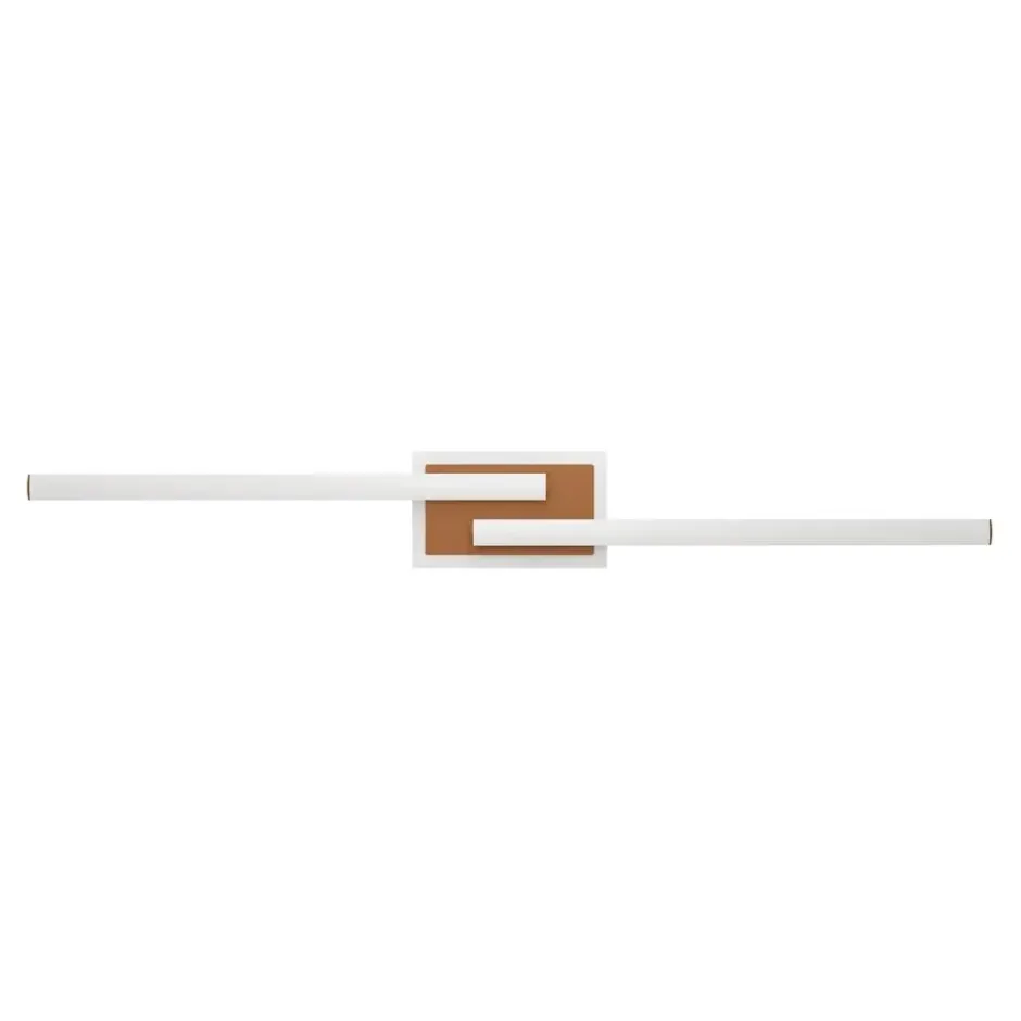 EGLO Lungolago Plafonnière - LED - Kunststof - Brons/Wit