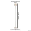 EGLO Mannera-L Staande lamp - USB-C - H 140 cm - Zand
