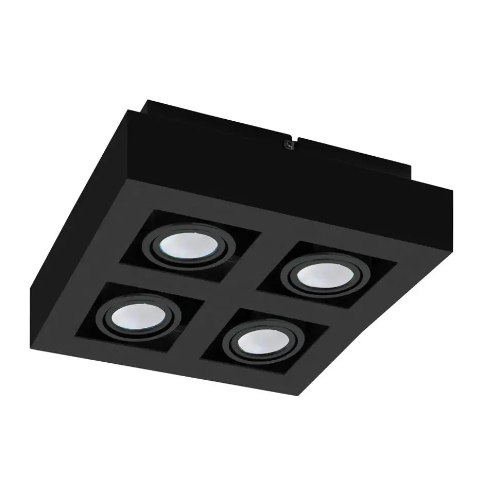 EGLOMendozaOpbouwlamp-GU10-25cm-Zwart