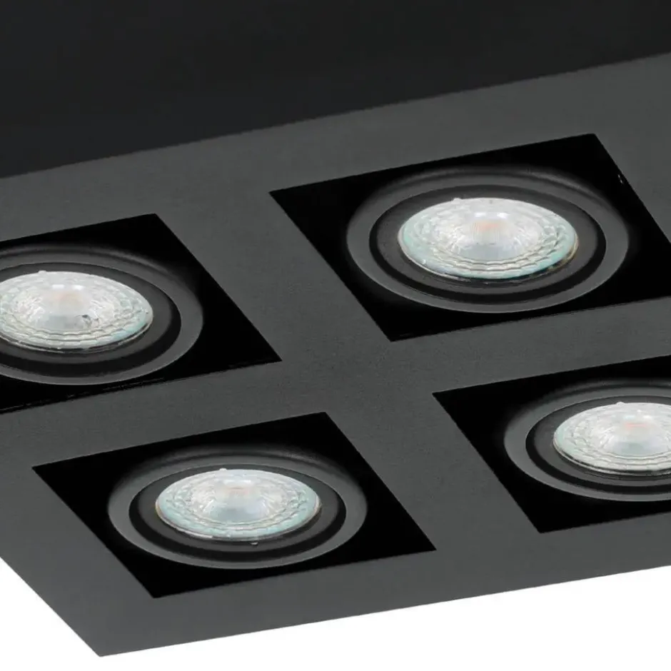 EGLOMendozaOpbouwlamp-GU10-25cm-Zwart