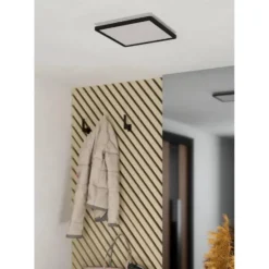 EGLO Minerario Plafonnière - LED - Kunststof - Zwart/Wit