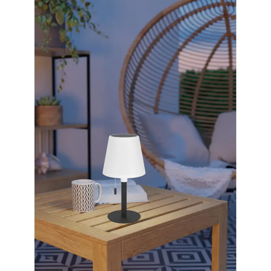 EGLO Montapalma Tafellamp buiten - LED - Zwart, Wit