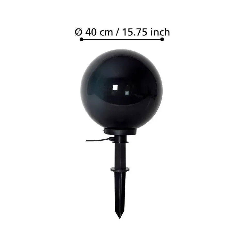 EGLO Monterollo Smoke Prikspot - 40 cm - Zwart