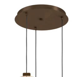 EGLO Orimini Hanglamp - E27 - Ø 48 cm - Crème/Brons - Textiel