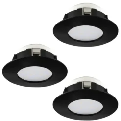 EGLO Pineda Inbouwlamp - LED - Ø 16.5 cm - Zwart
