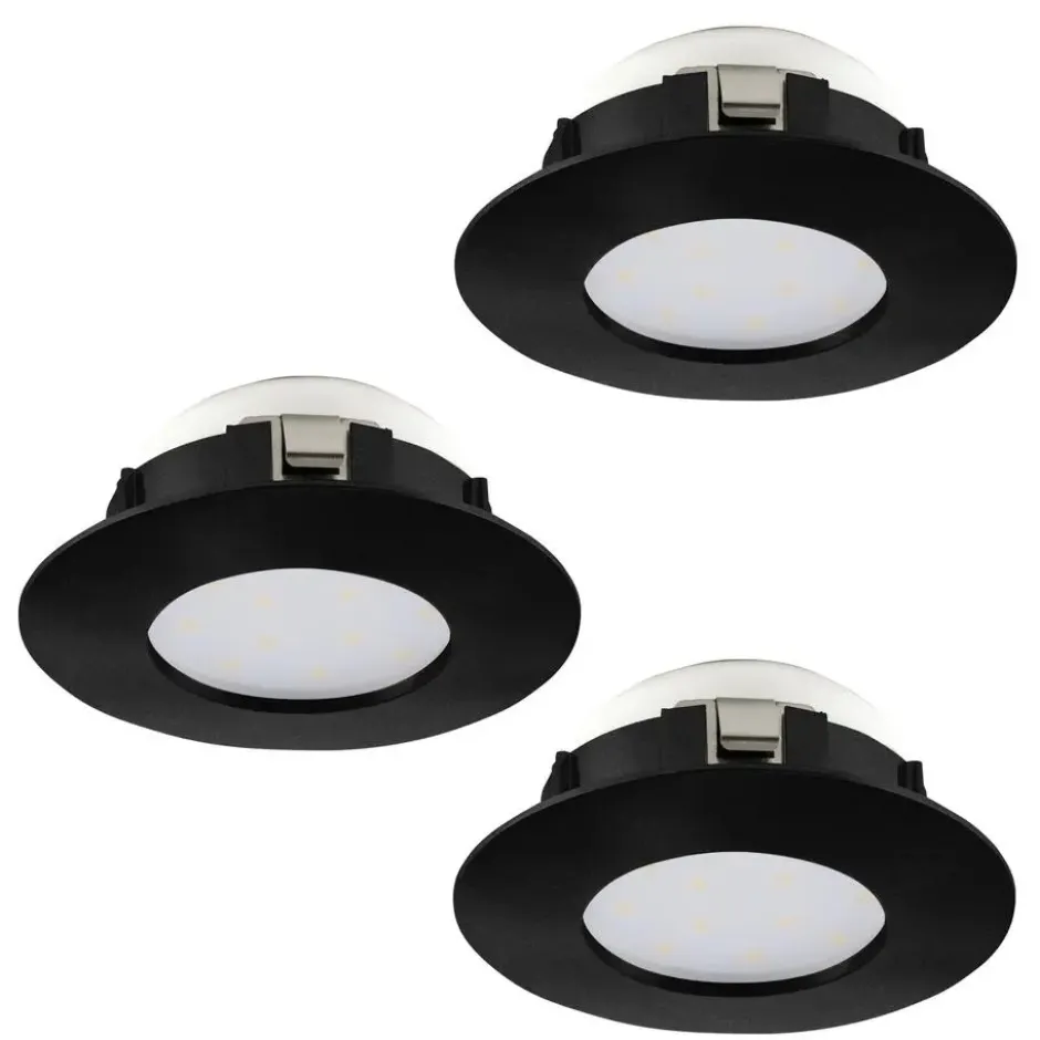 EGLO Pineda Inbouwlamp - LED - Ø 16.5 cm - Zwart