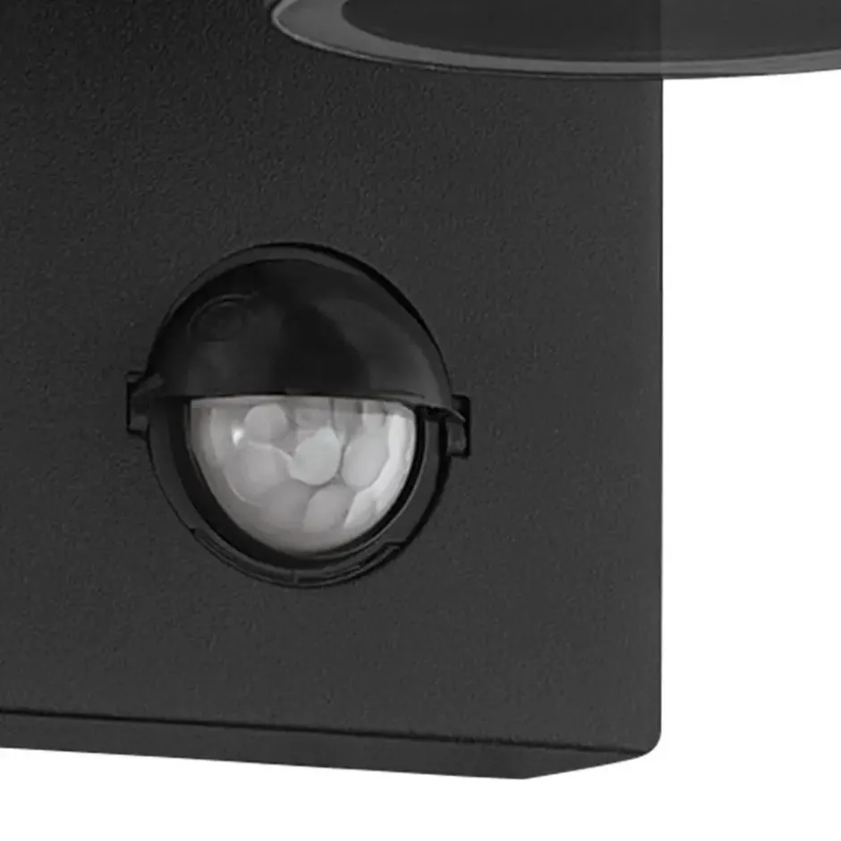 EGLORiga5WandlampBuiten-Sensor-GU10-16,5cm-Sensor-Zwart