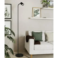 EGLO Rigomagno Vloerlamp - GU10 - H 151 cm - Staal - Zwart