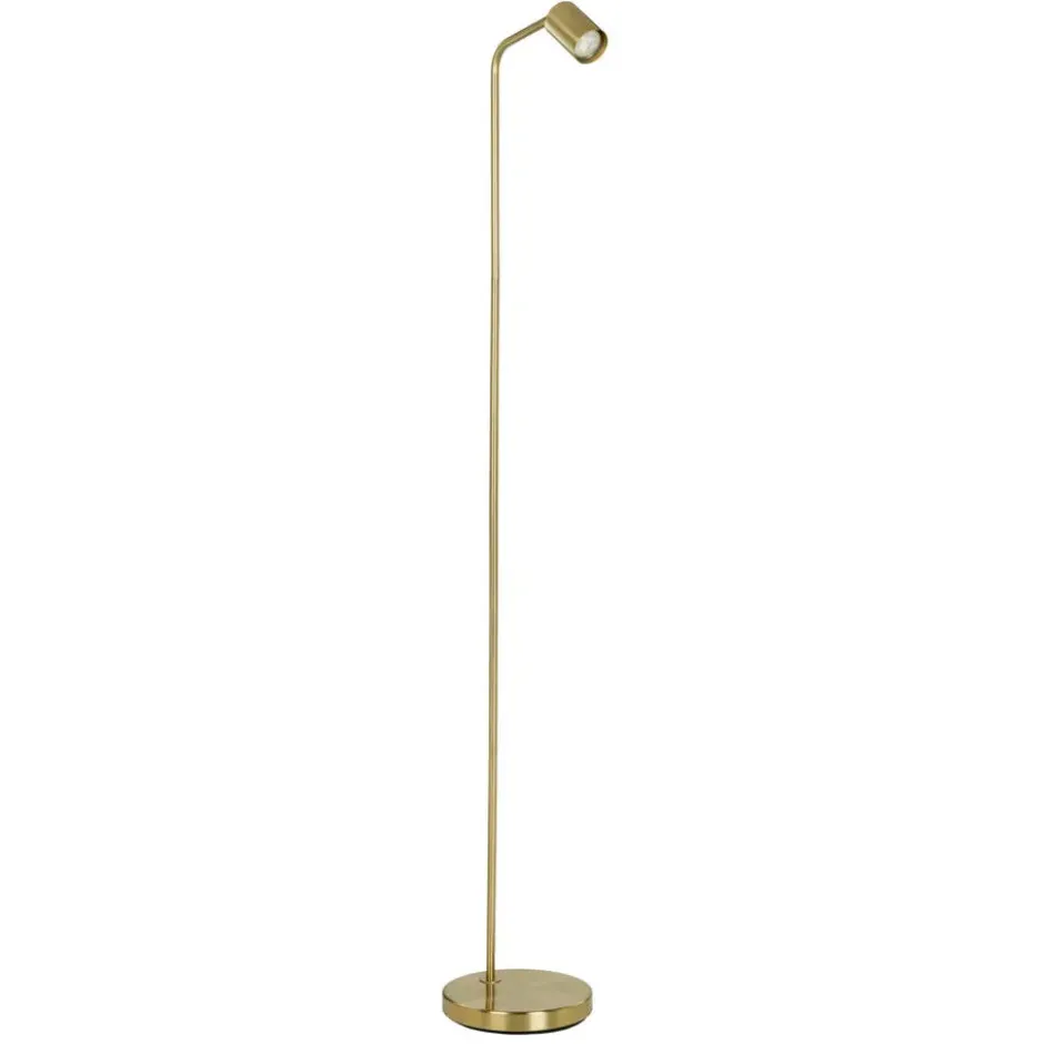 EGLO Rigomagno Vloerlamp - GU10 - H 151 cm - Staal - Goud