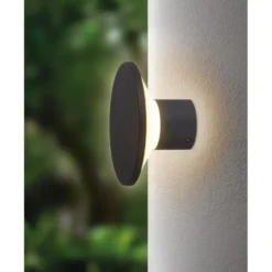 EGLO Rigosa Wandlamp buiten - LED - Zwart, Wit