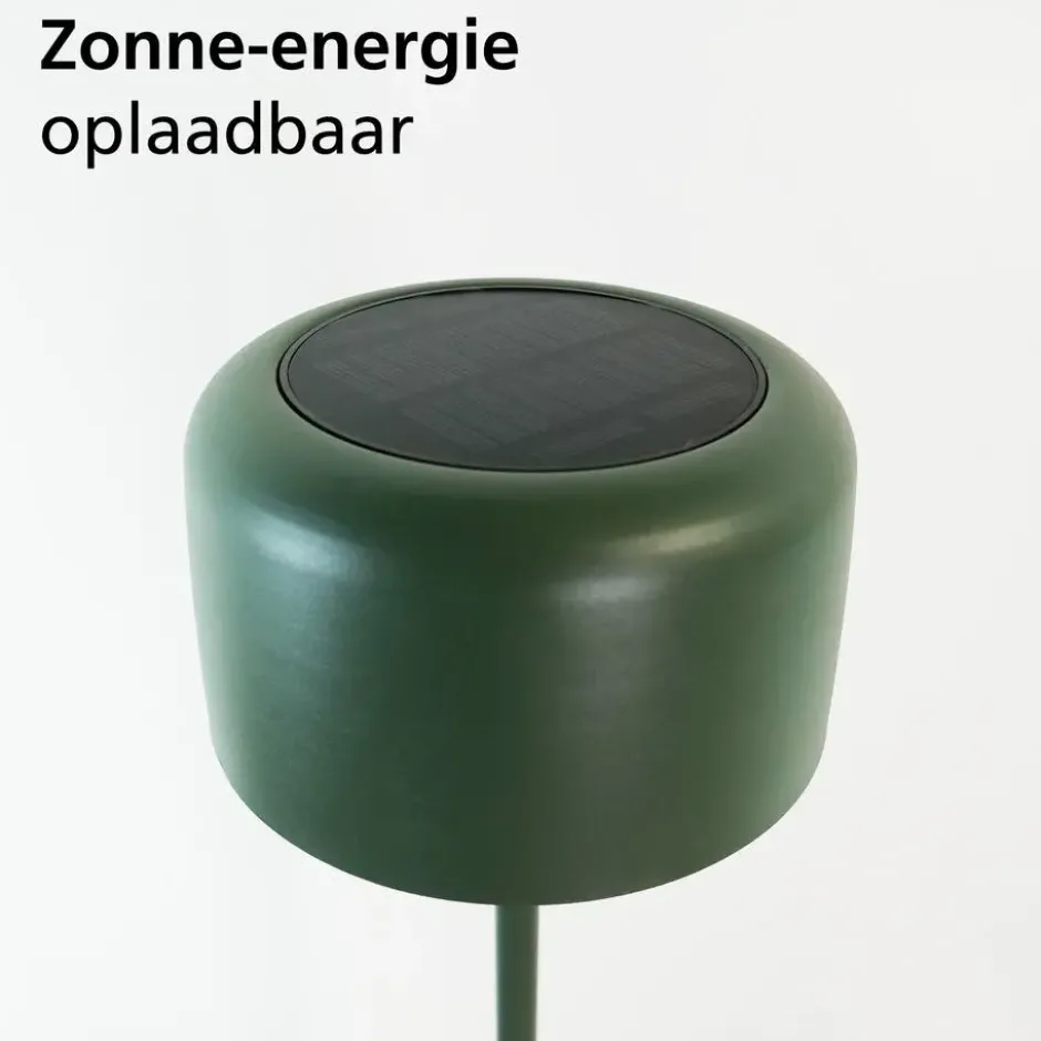 EGLO Roccanova-L Vloerlamp - Solar - 120 cm - Groen - Oplaadbaar