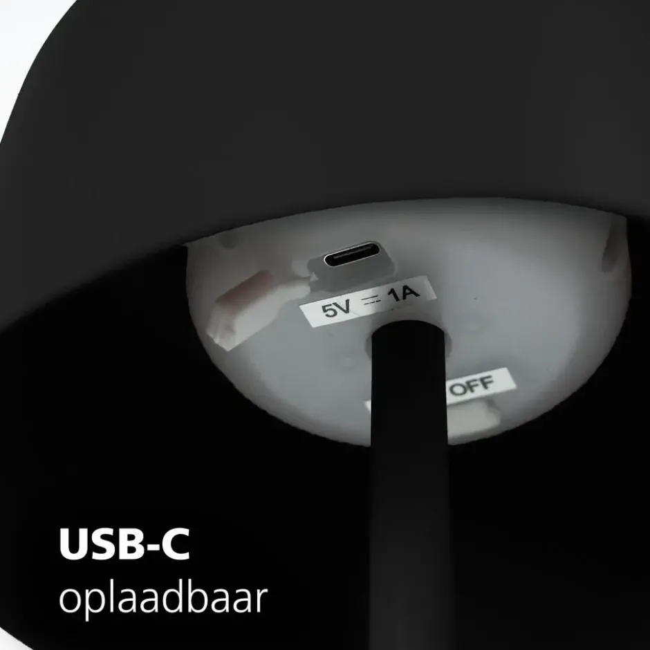 EGLO Roccanova-L Vloerlamp - Solar - 120 cm - Zwart - Oplaadbaar