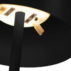 EGLO Roccanova-L Vloerlamp - Solar - 120 cm - Zwart - Oplaadbaar