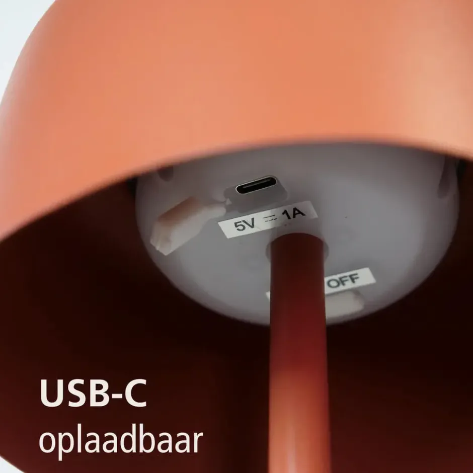 EGLO Roccanova-L Vloerlamp - Solar - 120 cm - Oranje - Oplaadbaar